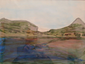 'GO' Acryl auf Papier 48 x 36 cm 2007 Atelier Zimmermann